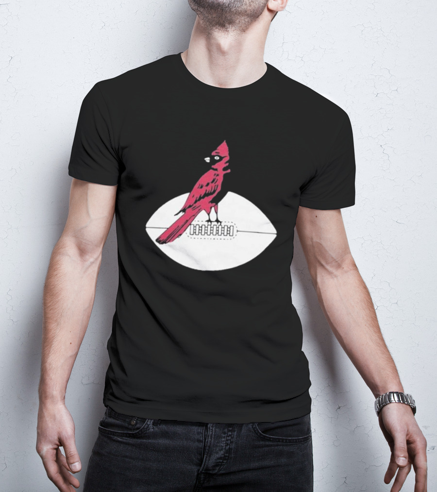 Arizona Cardinals Vintage Cardinal On Football T-Shirt