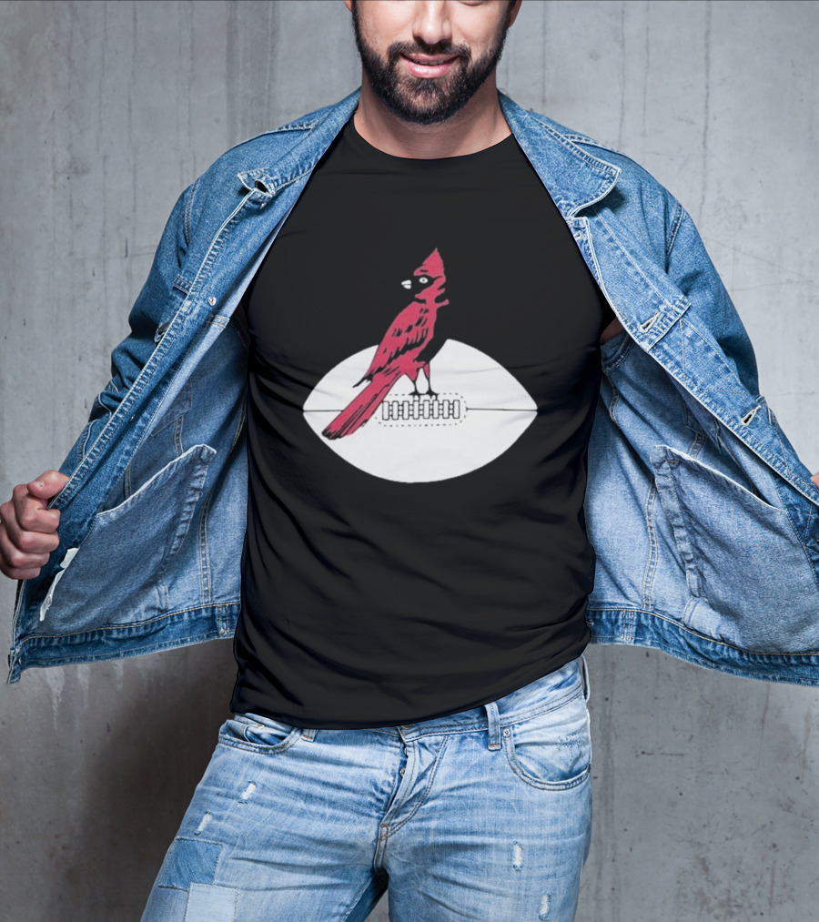 Arizona Cardinals Vintage Cardinal On Football T-Shirt