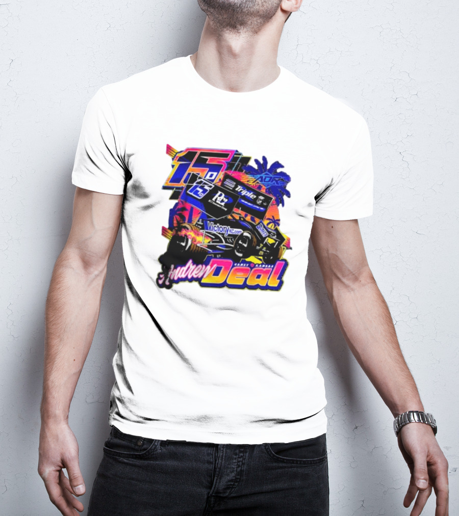 15 Andrew Deal Victory KC Motorsports Caney Kansas Racing T-Shirt