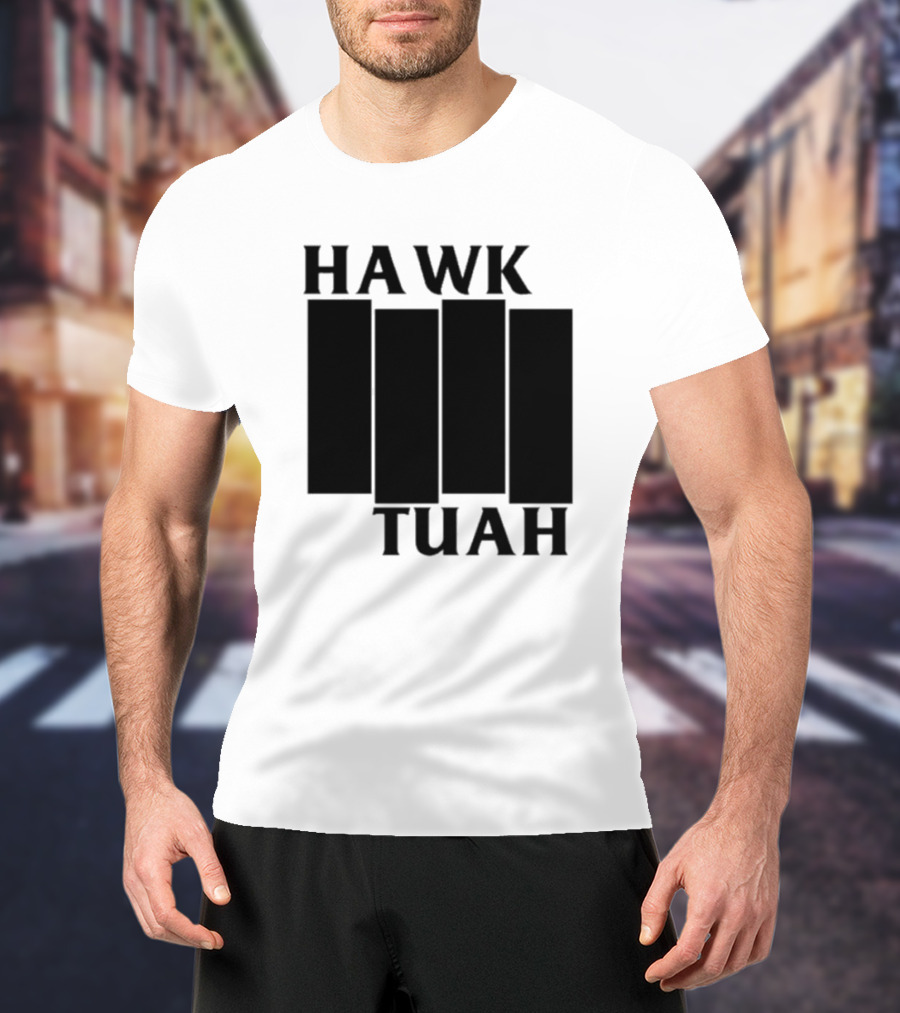 Hawk Tuah Black Flag T-Shirt