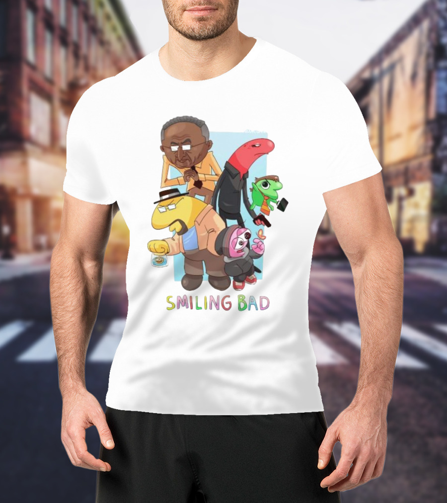 Smiling Bad Characters Joolianee Inspired Cartoon T-Shirt