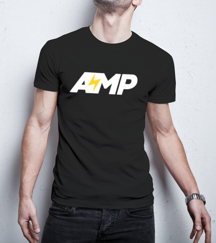Kai Cenat AMP Farm Logo With Lightning Bolt T-Shirt