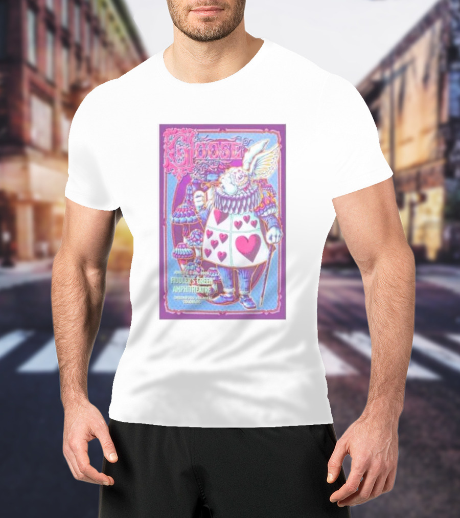 Goose At Fiddler's Green Amphitheatre Denver Wonderland T-Shirt