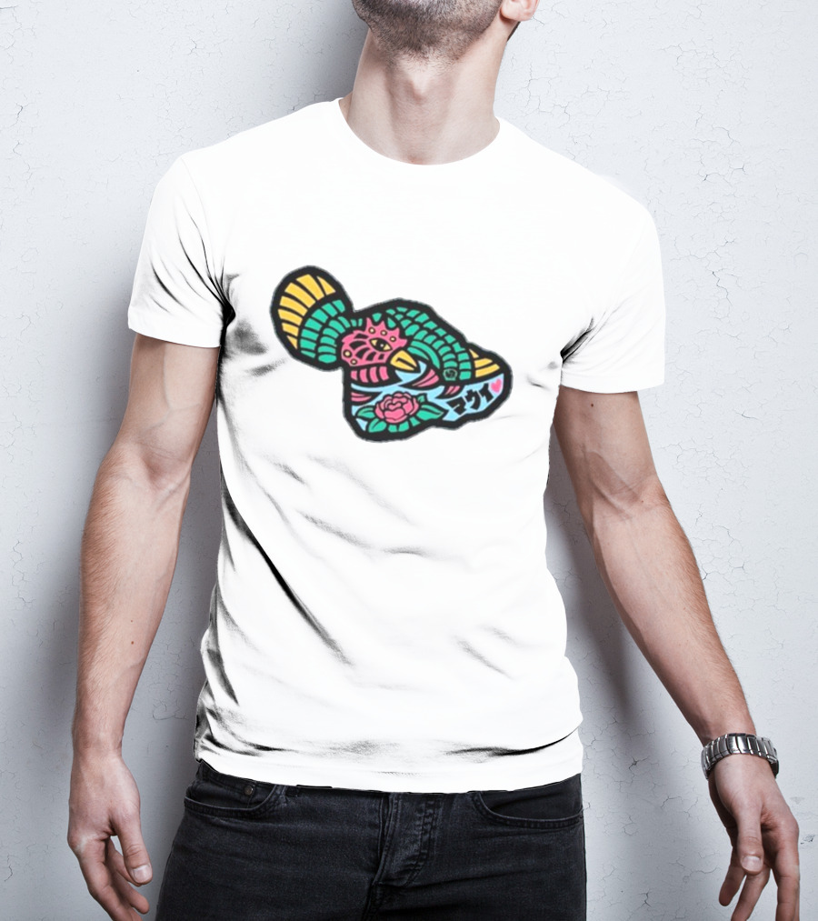 Sumofish Maui Kanji Flower Phoenix T-Shirt