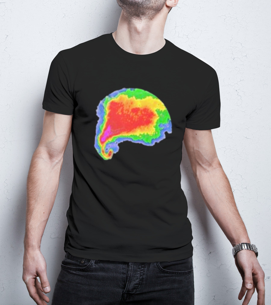 Supercell Weather Radar Heat Map Storm Formation T-Shirt