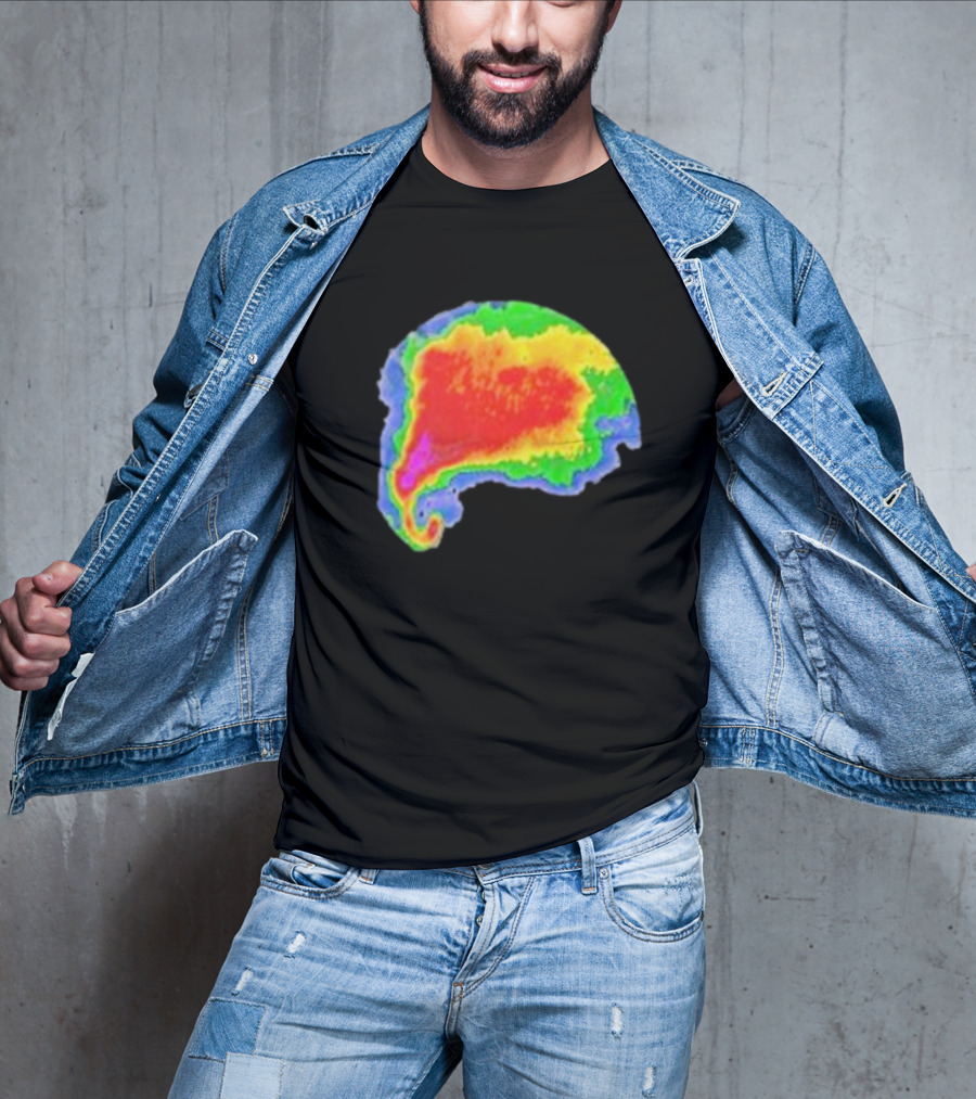 Supercell Weather Radar Heat Map Storm Formation T-Shirt