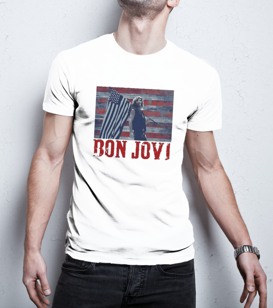 Bon Jovi American Flag T-Shirt