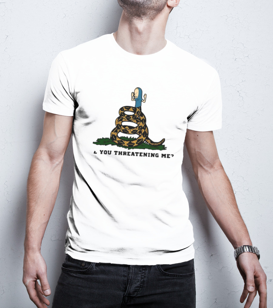 Cornholio Gadsden Flag Are You Threatening Me Snake T-Shirt