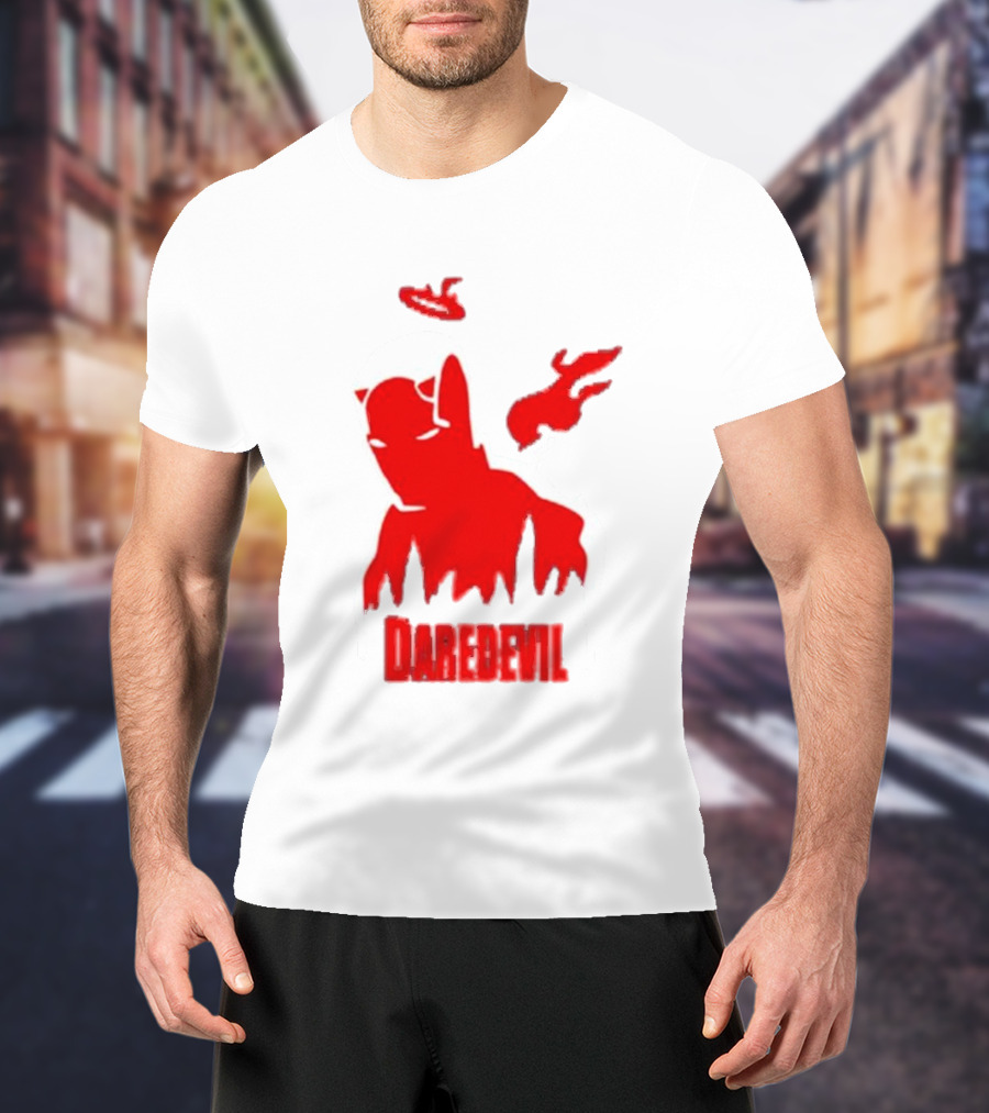Daredevil Born Again Marvel Studios Iconic Red Flame T-Shirt