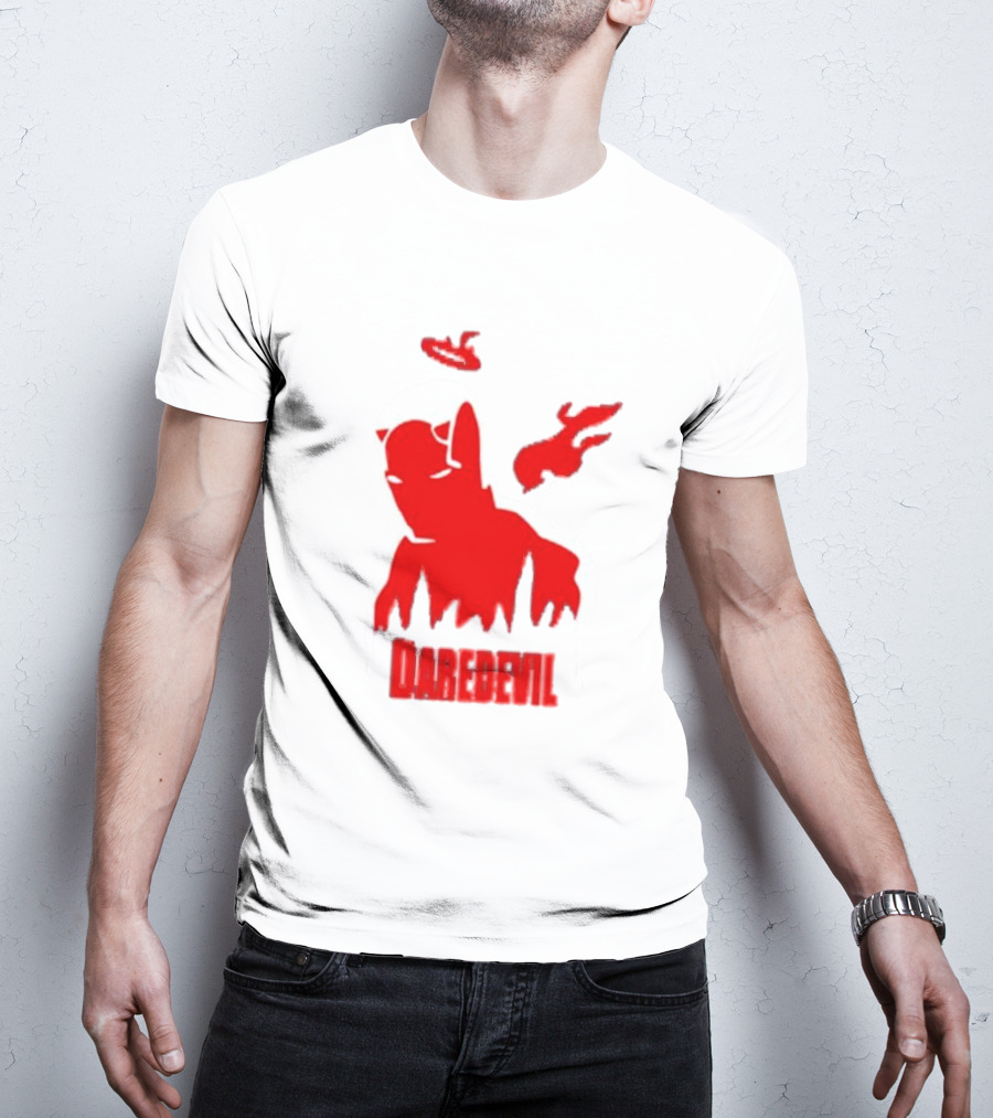 Daredevil Born Again Marvel Studios Iconic Red Flame T-Shirt