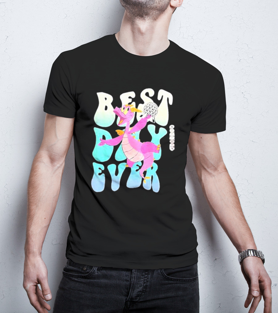 Best Day Ever Figment Dragon Epcot Spaceship Earth T-Shirt