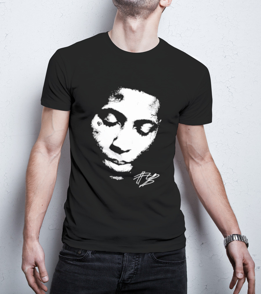 Never Broke Again Lonely Child NBA YoungBoy Signature Black And White Face T-Shirt