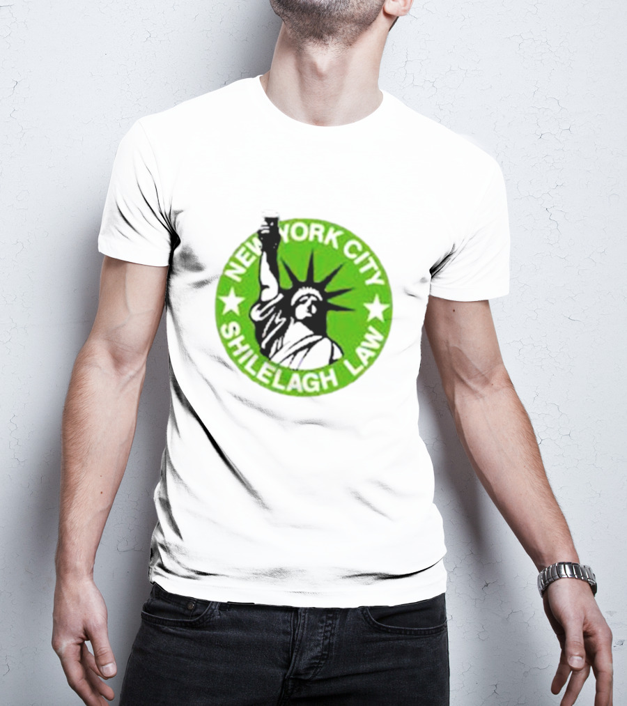 New York City Shilelagh Law Statue Of Liberty Beer T-Shirt