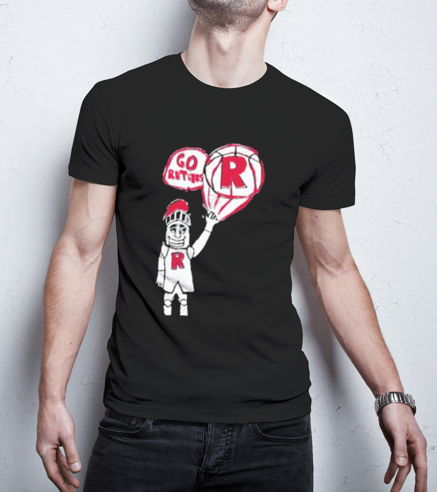 Rutgers Mbb The Blackout Go Rutgers Basketball Knight T-Shirt