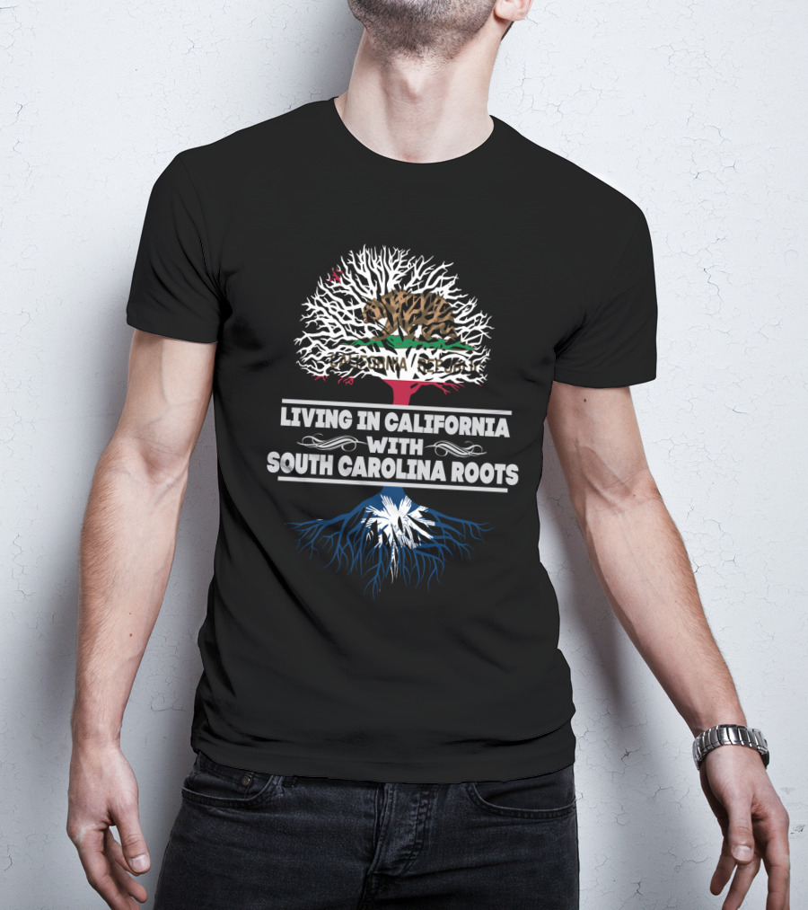 Dual Identity: California Republic Heritage With Deep South Carolina Roots Connection T-Shirt