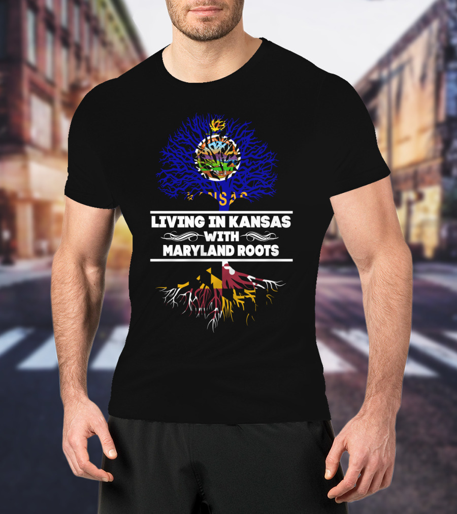 Kansas Life, Maryland Heritage: Celebrating Roots And Growth T-Shirt