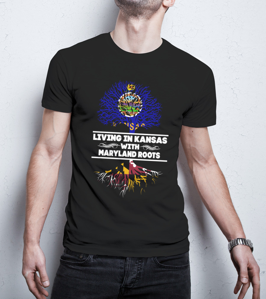 Kansas Life, Maryland Heritage: Celebrating Roots And Growth T-Shirt