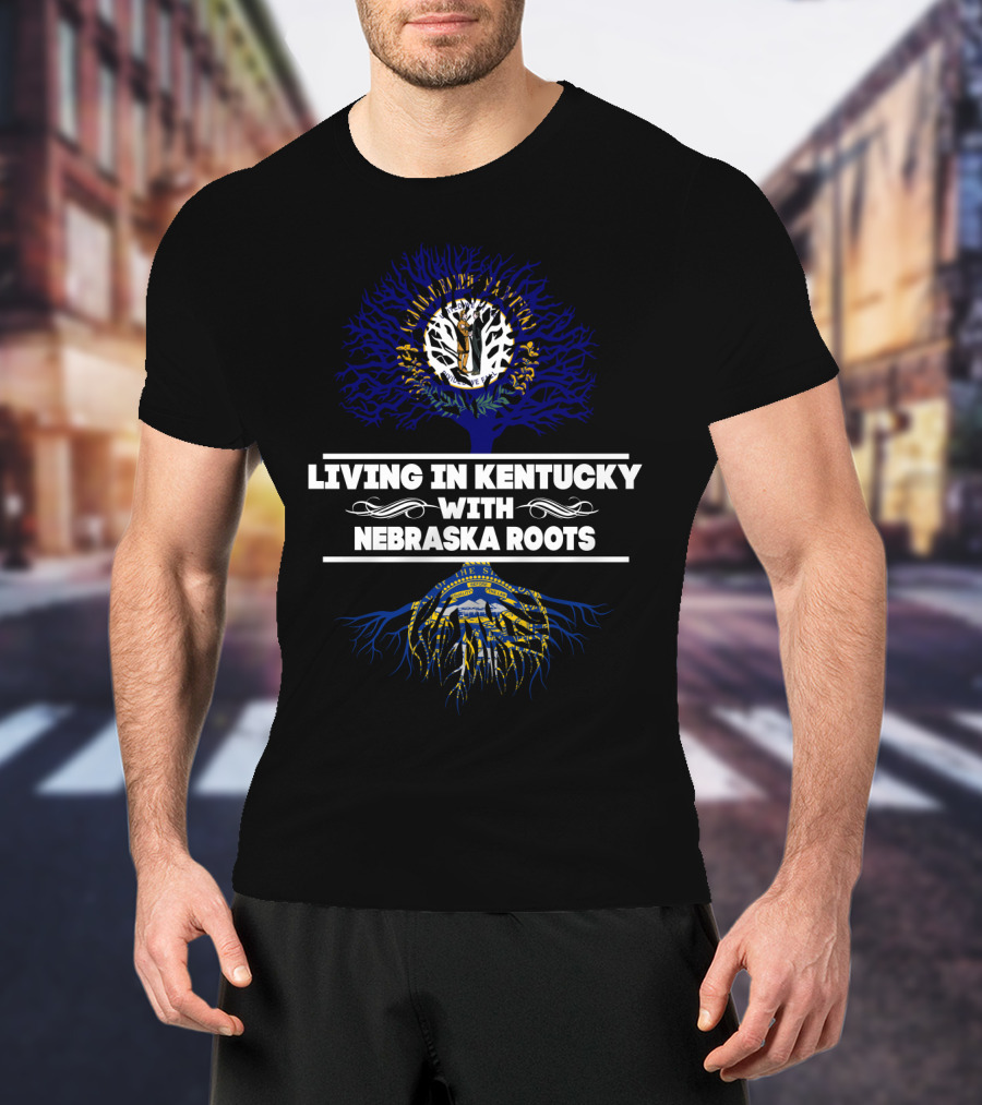 Living In Kentucky With Nebraska Roots And State Seal Symbolism T-Shirt
