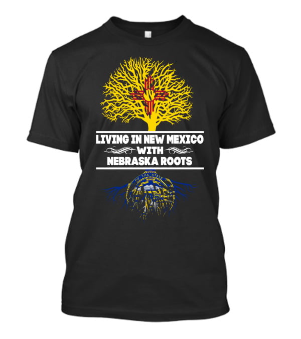 Zia Sun Symbol New Mexico Life With Nebraska Roots State Seal T-Shirt
