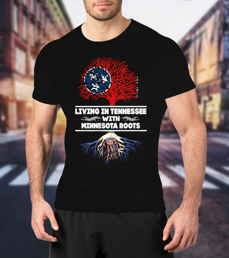Tennessee Pride With Minnesota Heritage Tree T-Shirt