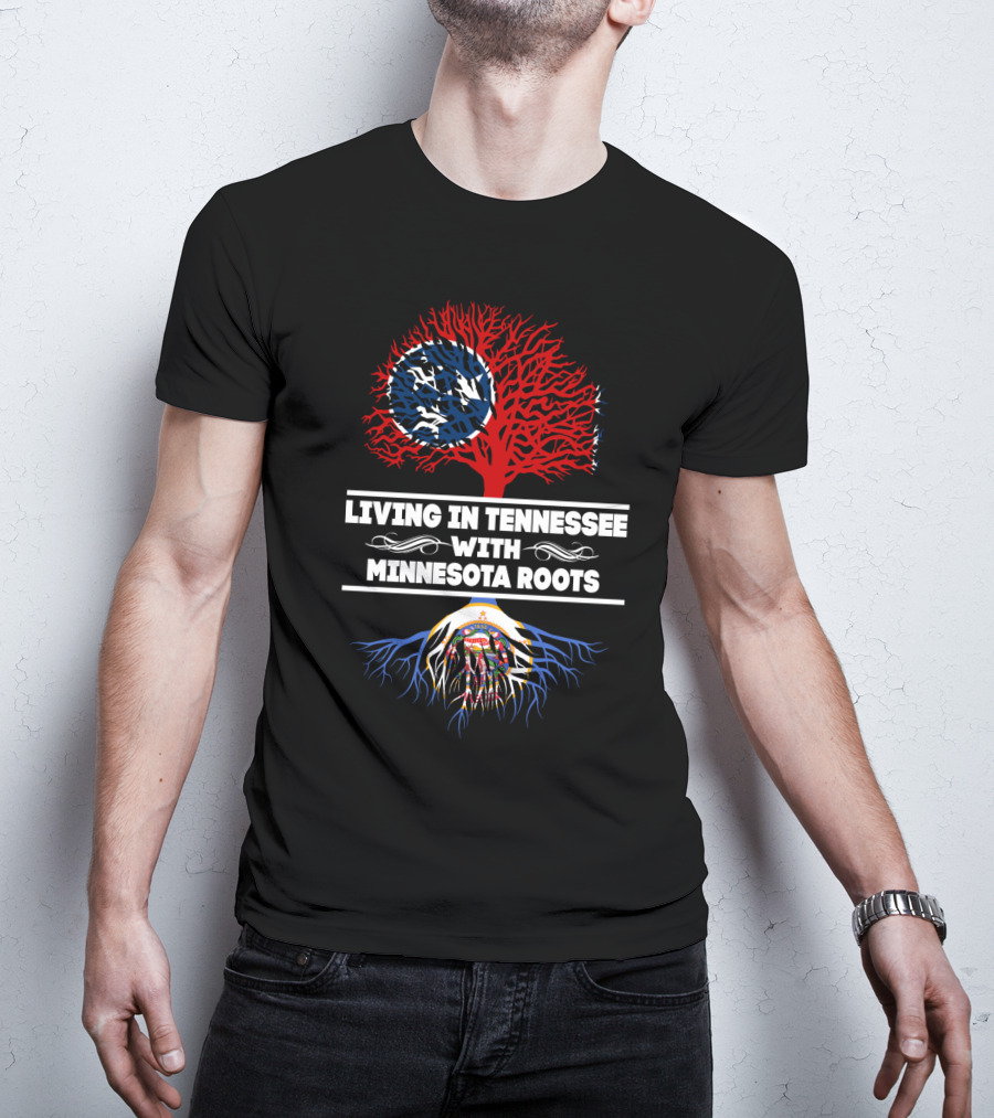 Tennessee Pride With Minnesota Heritage Tree T-Shirt