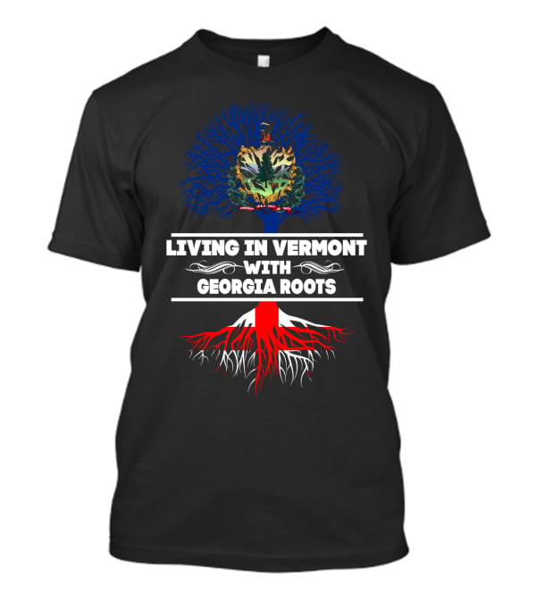 Vermont State Tree Emblem With Georgia Roots Connection T-Shirt