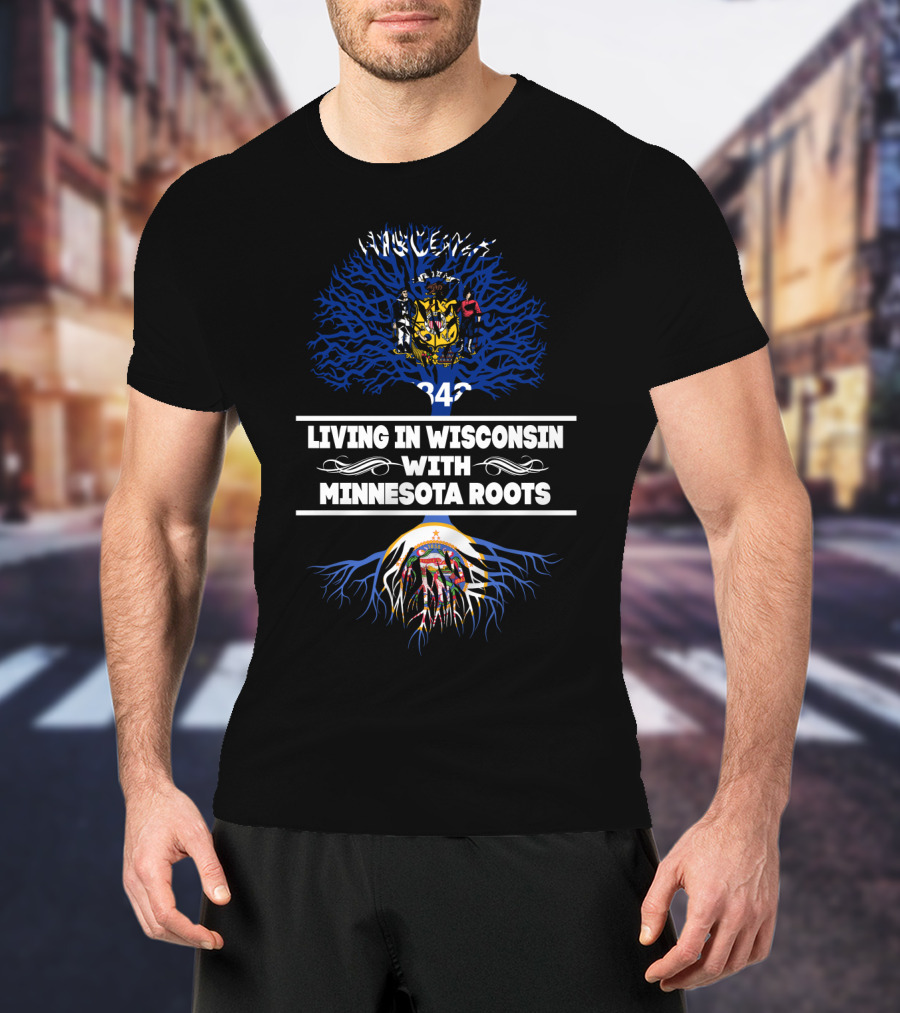 Wisconsin Pride With Minnesota Heritage: State Symbols And Roots T-Shirt