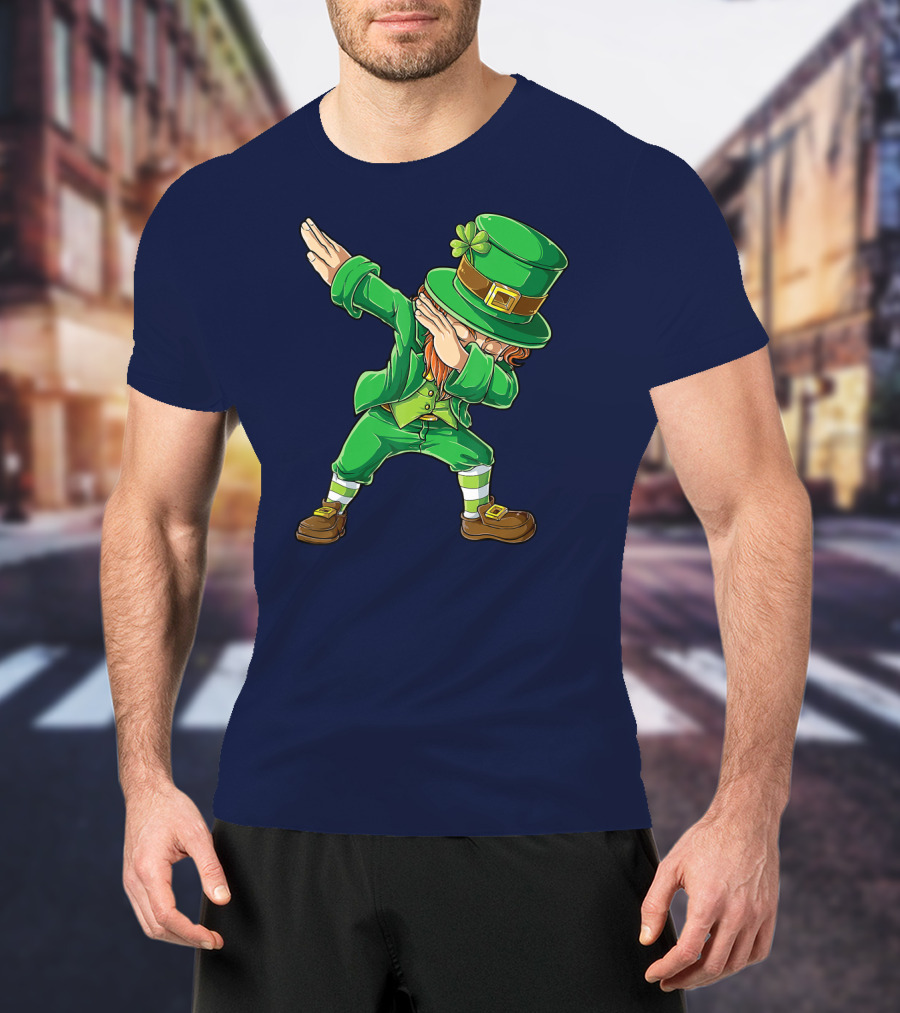 St Patricks Day Leprechaun Dabbing Boys Dab T-Shirt