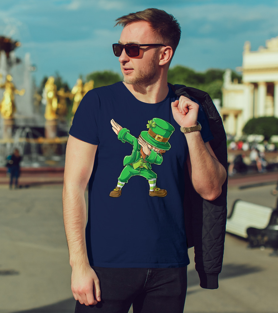 St Patricks Day Leprechaun Dabbing Boys Dab T-Shirt