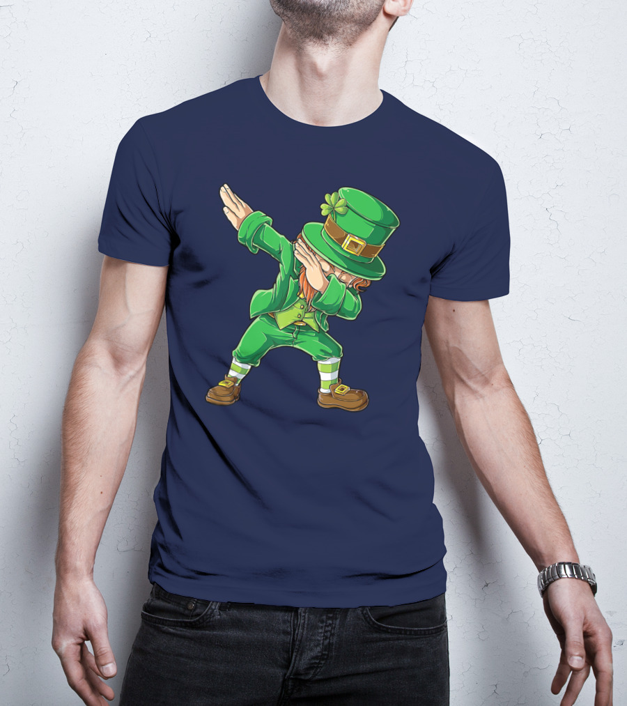 St Patricks Day Leprechaun Dabbing Boys Dab T-Shirt