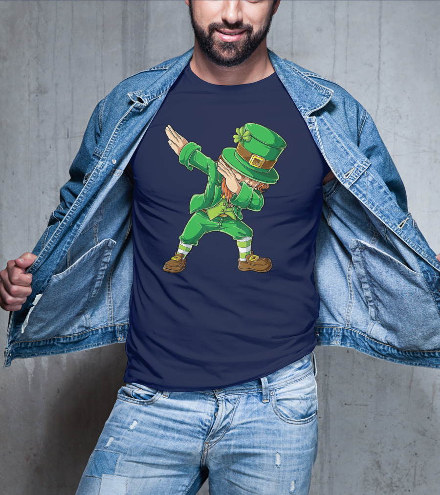 St Patricks Day Leprechaun Dabbing Boys Dab T-Shirt