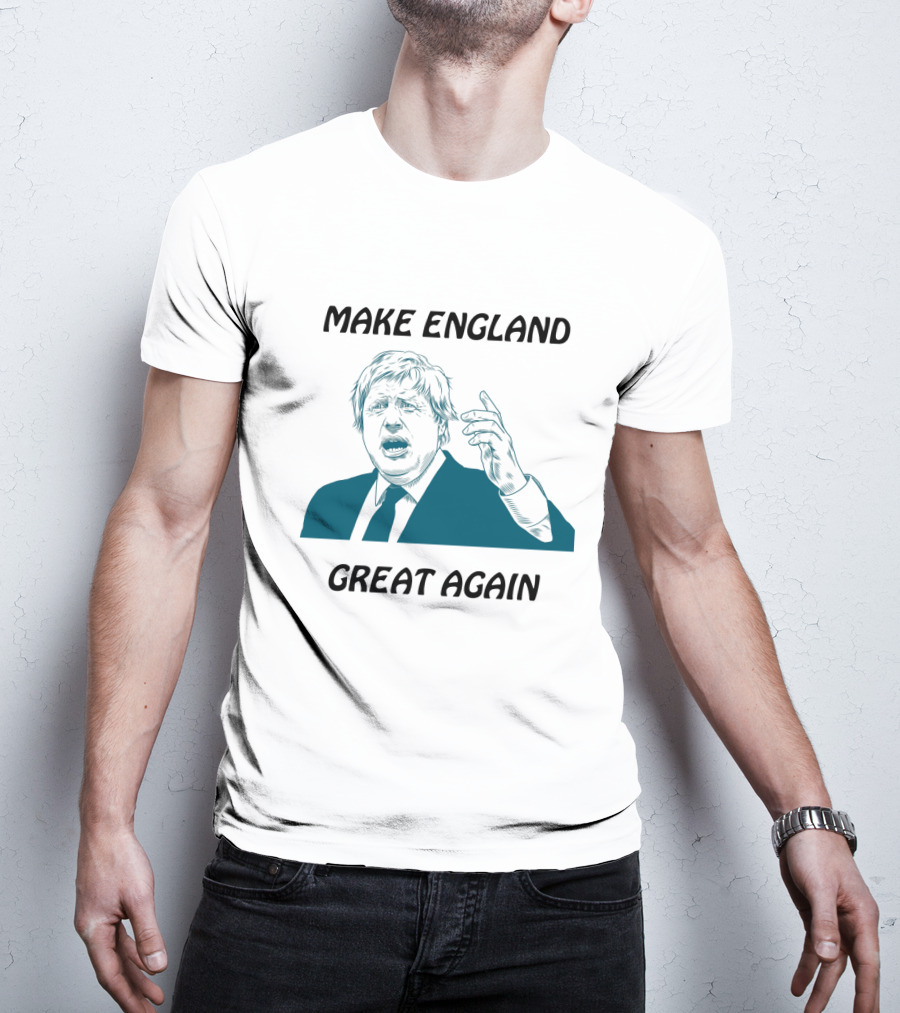 Boris Johnson Make England Great Again Political Commentary Caricature T-Shirt