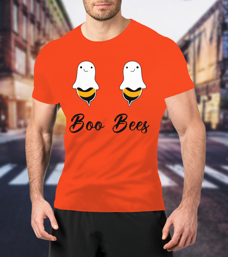 Boo Bees Funny Ghost Bee Pun Halloween T-Shirt