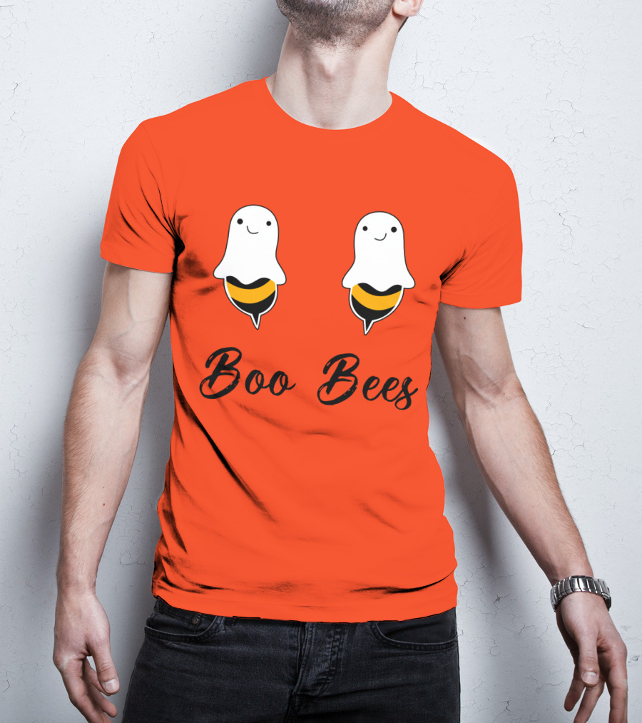 Boo Bees Funny Ghost Bee Pun Halloween T-Shirt