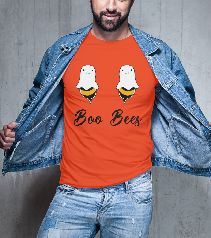 Boo Bees Funny Ghost Bee Pun Halloween T-Shirt