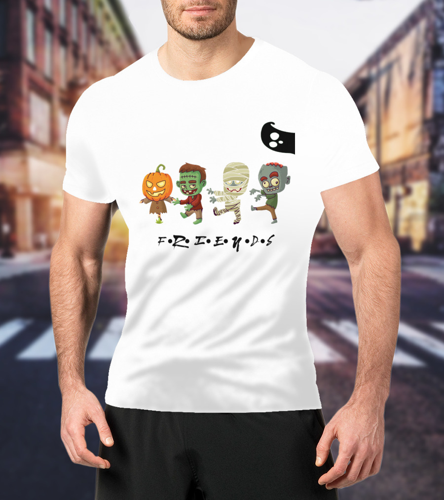 FRIENDS Horror Characters Abbey Road T-Shirt