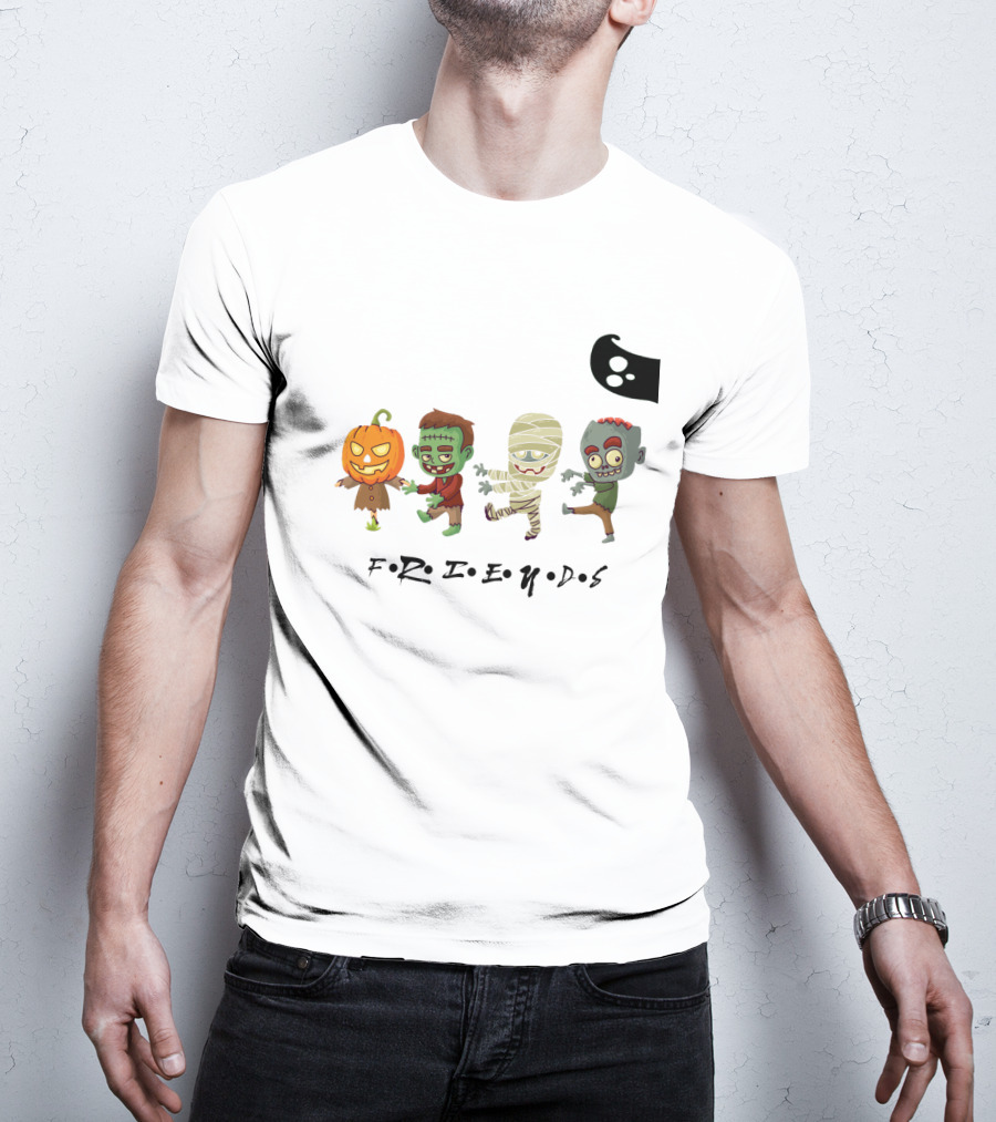 FRIENDS Horror Characters Abbey Road T-Shirt