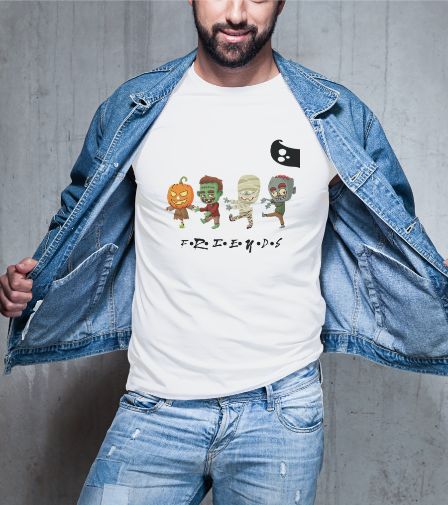 FRIENDS Horror Characters Abbey Road T-Shirt