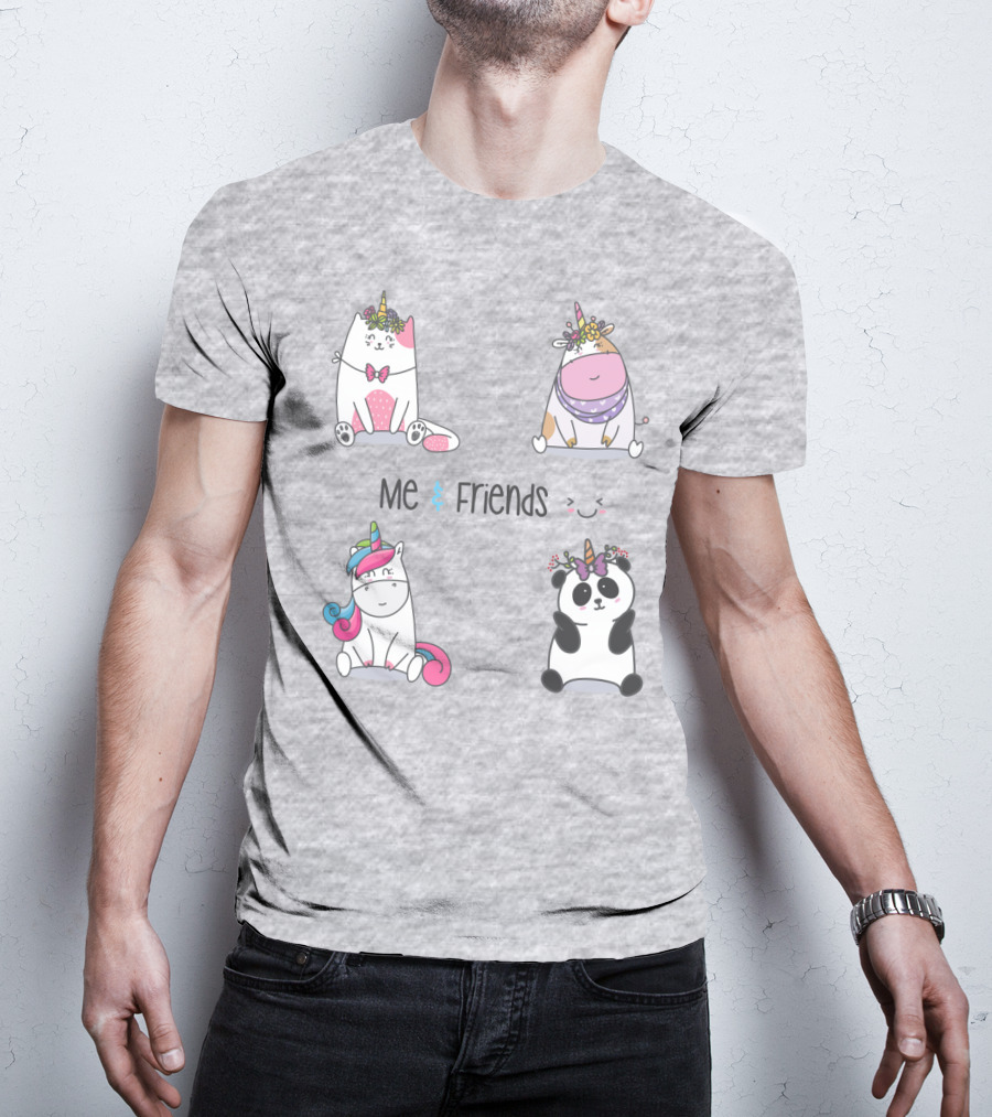 Me And Friends Cute Animal Collection T-Shirt
