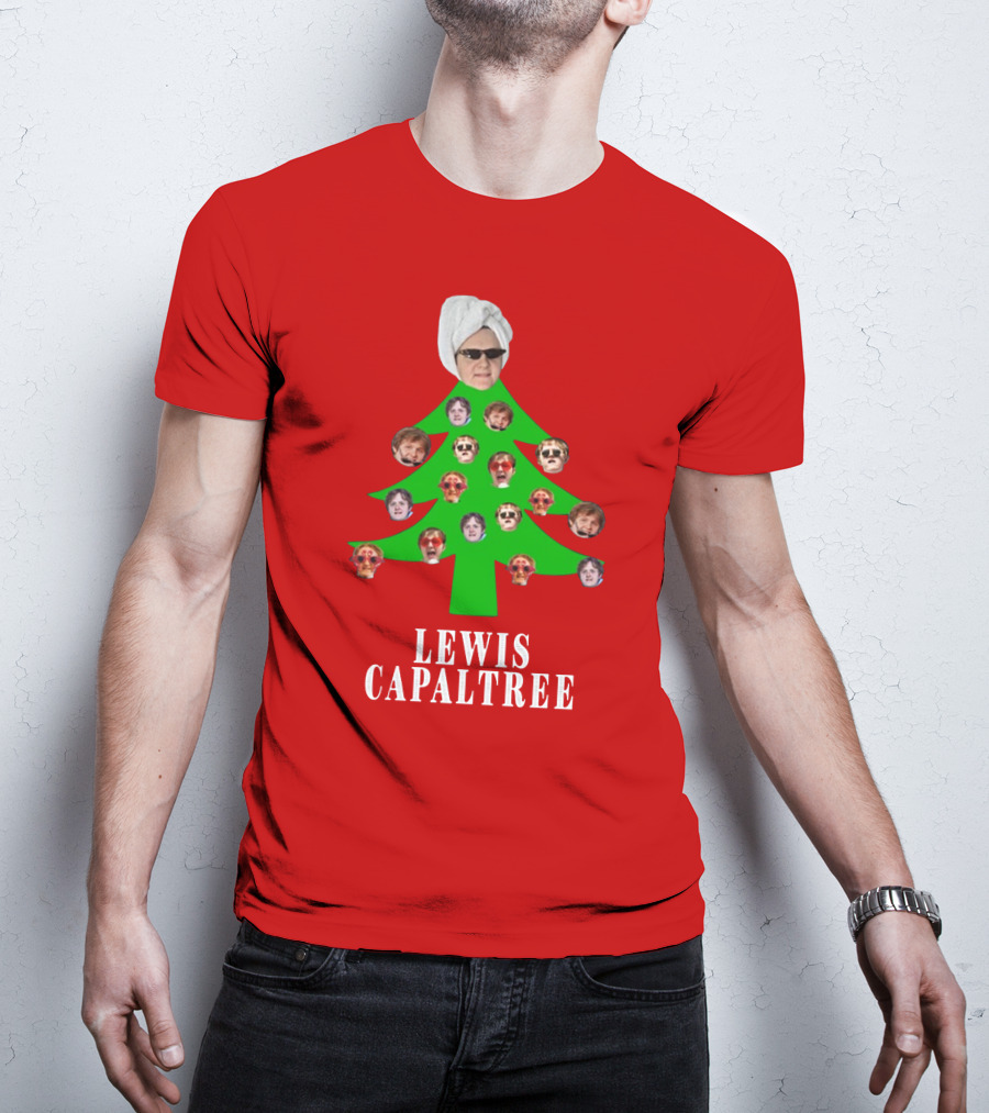 Lewis Capaltree Christmas Tree Face Collage Jumper T-Shirt
