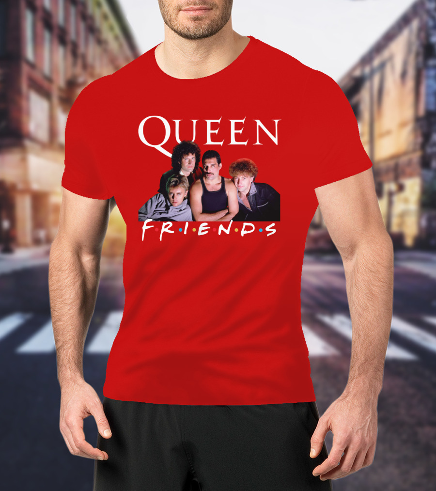 Queen Band Friends TV Show Mashup T-Shirt