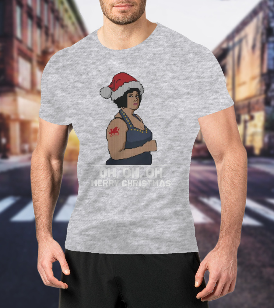 Nessa Oh Oh Oh Merry Christmas Santa Hat Jumper T-Shirt