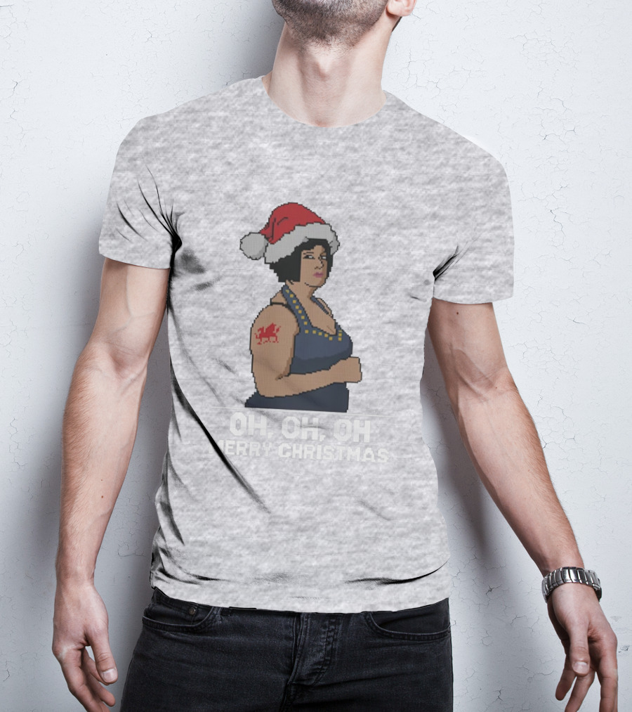 Nessa Oh Oh Oh Merry Christmas Santa Hat Jumper T-Shirt