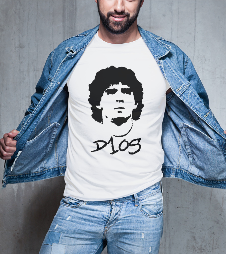 Diego Maradona D1OS Iconic Portrait Legend T-Shirt