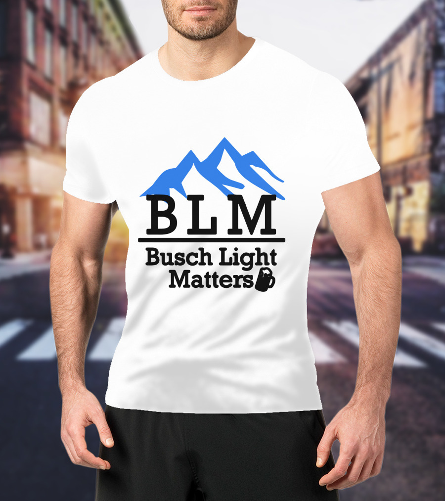 BLM Busch Light Matters Mountain T-Shirt
