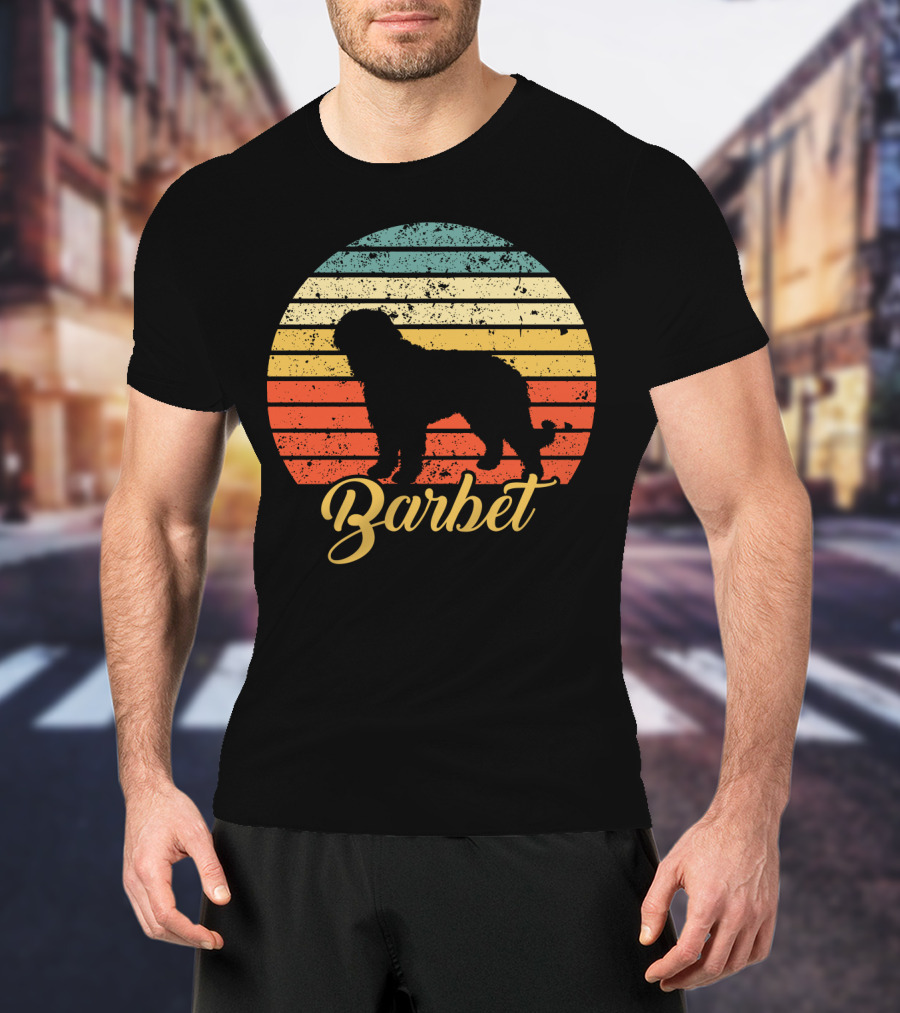 Vintage Barbet Retro Sunset T-Shirt