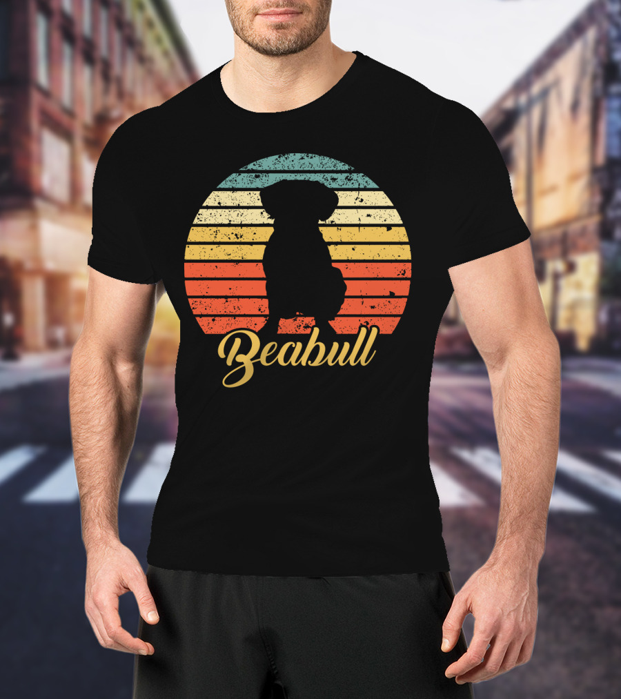 Retro Sunset Beabull T-Shirt