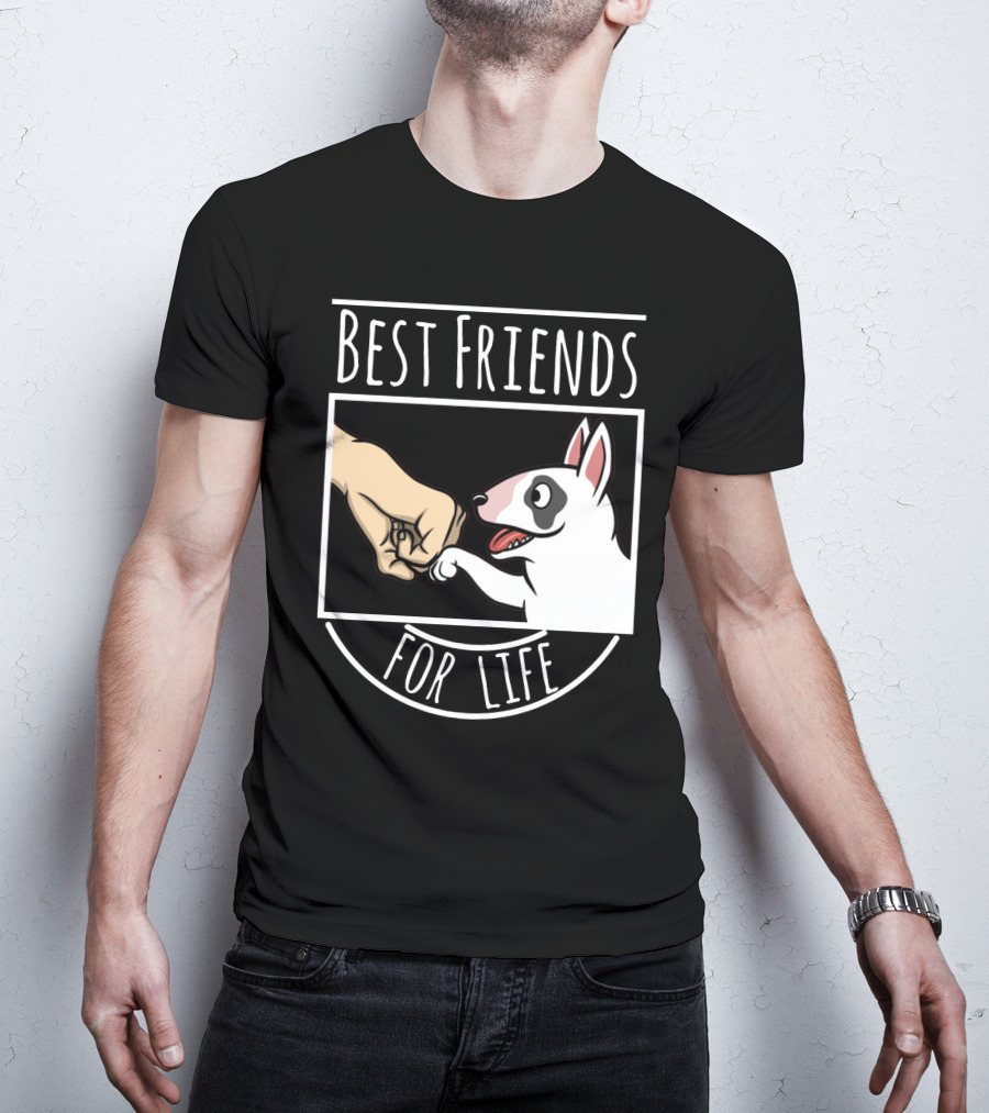 Best Friends For Life Dog And Fist Bump T-Shirt
