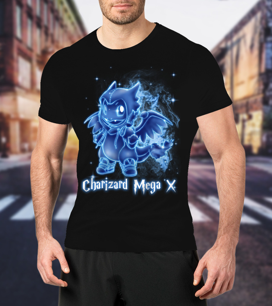 Charizard Mega X Pokemon Patronus T-Shirt