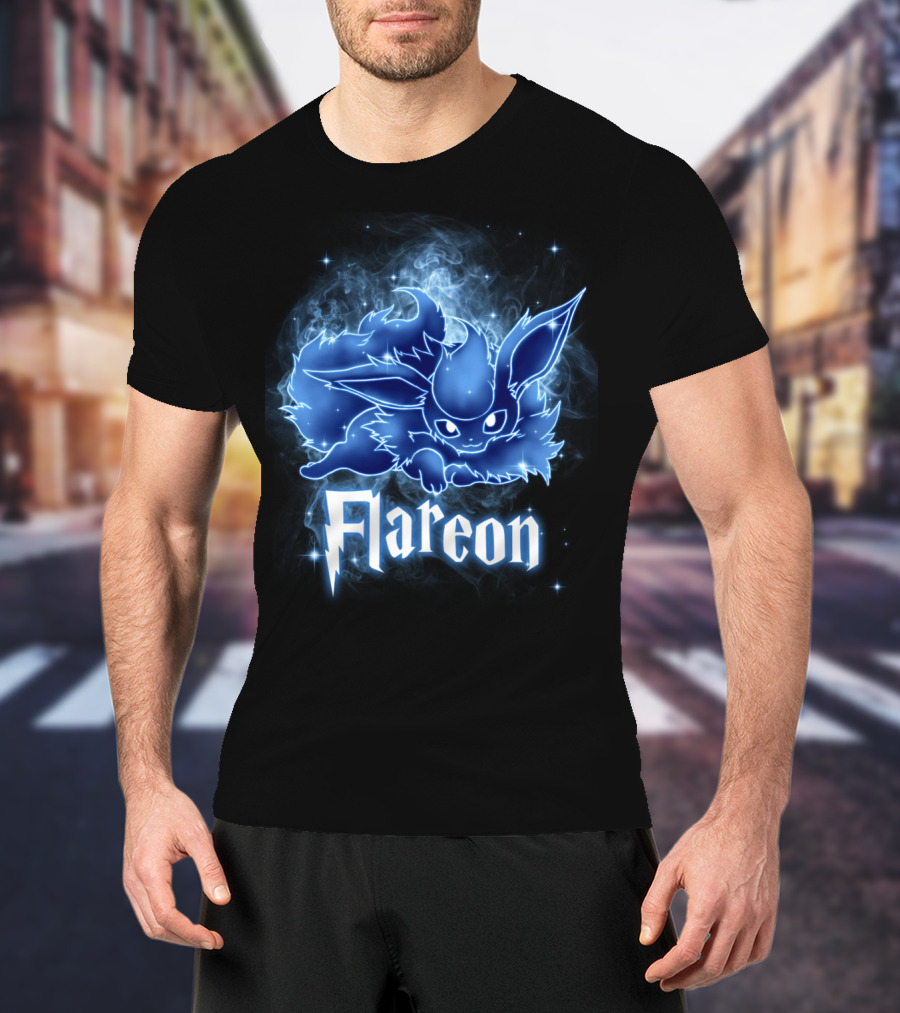 Flareon Pokemon Patronus Magic Creature Fusion T-Shirt
